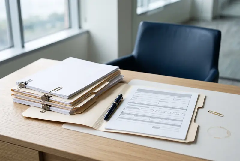 Tax organizer documents prepared for a client filing